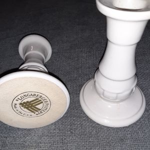 Longaberger candle holder pair